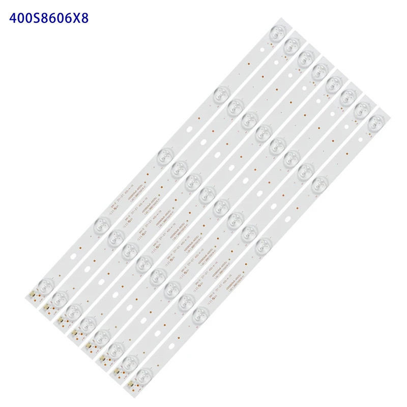 แถบไฟแบ็คไลท์ LED สําหรับ 400S8605X8-B0040 400S8606X8-A0035 E34036 40S-4-10 1.00.1.388015S01R V1 94V