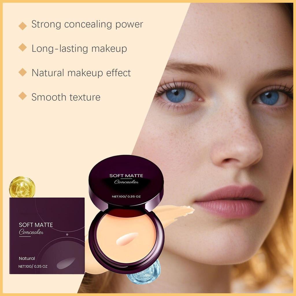 Soft Matte คอนซีลเลอร์ High Coverage Highly Pigmented คอนซีลเลอร์ติดทนนานน้ําหนักเบา Ointment 10G กั