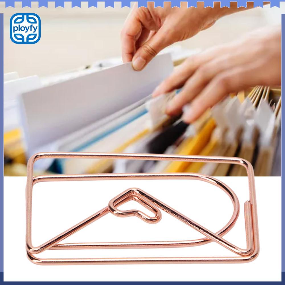ployfy Tbest Ft Collection 00 ชิ้นคลิปหนีบกระดาษแบบพกพาน่ารัก S Electroplated Rose Gold คลิปโลหะสำหร