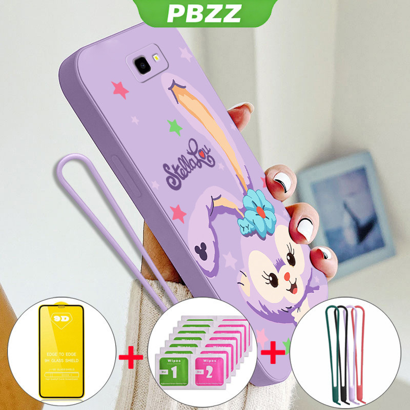 PBZZ พร้อมฟิล์มนุ่มสําหรับ samsung j7 prime j4 plus j6 plus j4+ samsung j6+ j7 pro เคสโทรศัพท์ Softcase Liquid กันกระแทกออกแบบใหม่ความงามการ์ตูนกระต่าย YTMDXT01