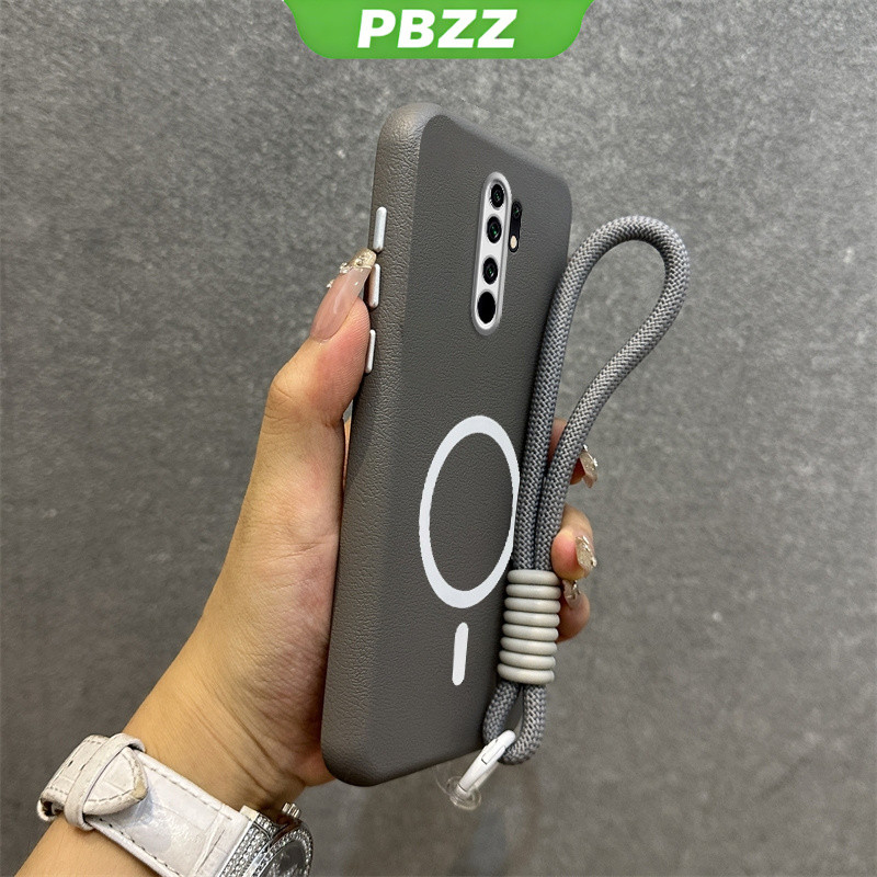 PBZZ เคสสําหรับredmi 9a 9t redmi 9 เคสโทรศัพท์Softcaseซิลิโคนกันกระแทกการออกแบบใหม่ความงามไร้สายแม่เหล็กสิ่งที่แนบมากับเชือกเส้นเล็ก SPDTBS01