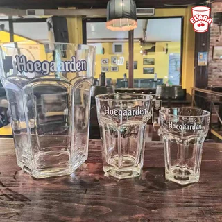 แก้วเบียร์รูปหกเหลี่ยม Hoegaarden 470/840ml | แก้วเบียร์ ปลอดสารตะกั่ว เหมาะบาร์ งานปาร์ตี้ ครอบครัว