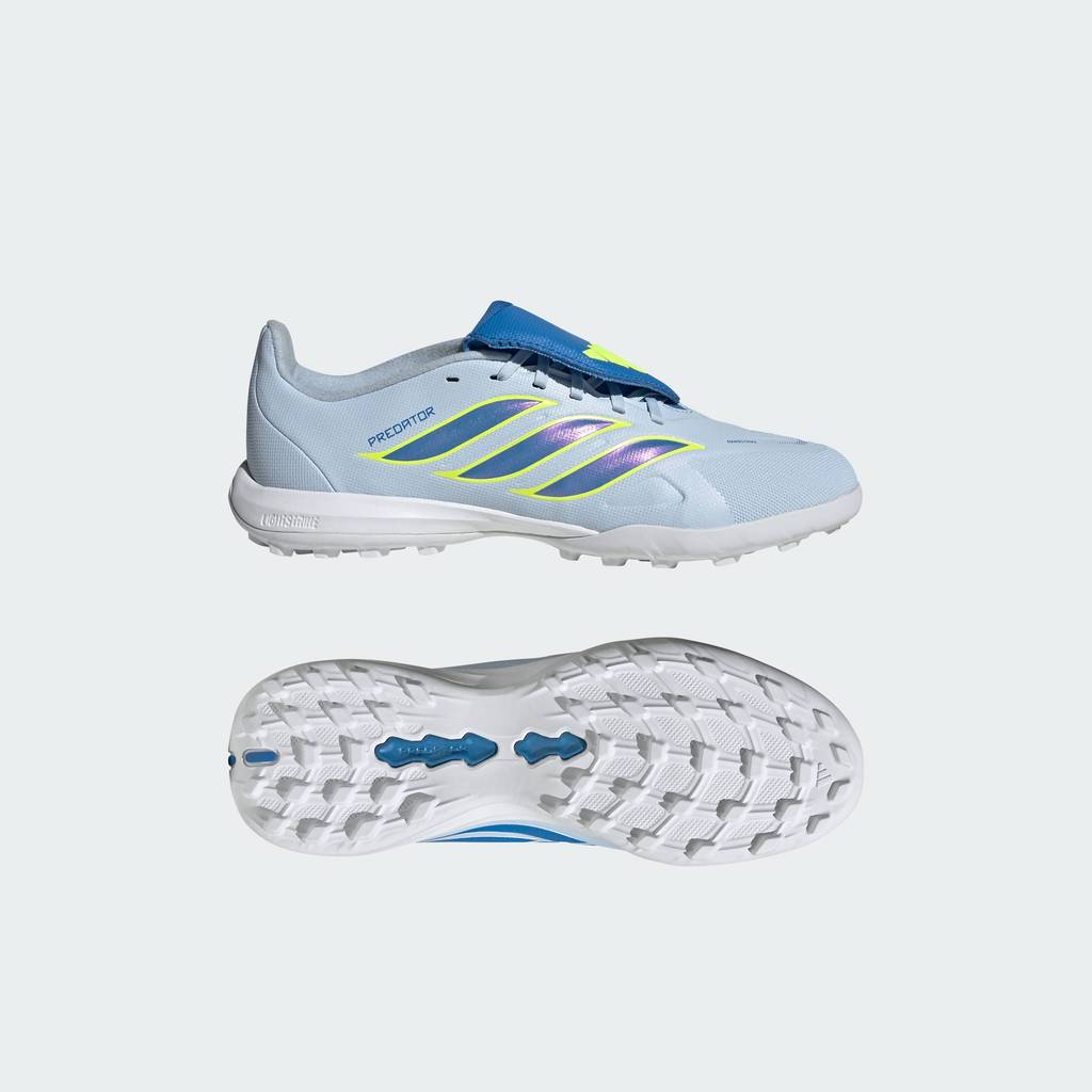 adidas Football PREDATOR LEAGUE Fold-Over Tongue Turf Football Shoes Kids Unisex Blue JR7916