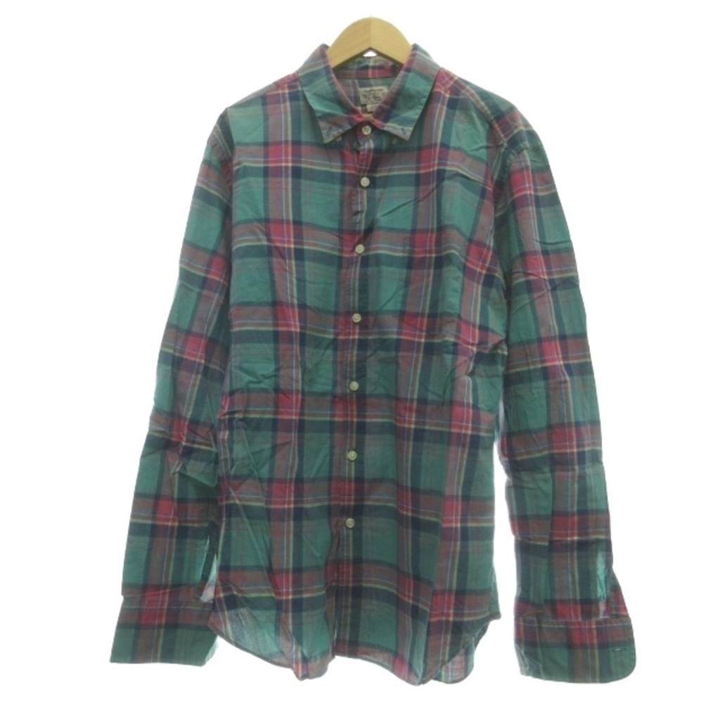 green J.CREW CREW Blouse Shirt Plaid Direct from Japan Secondhand