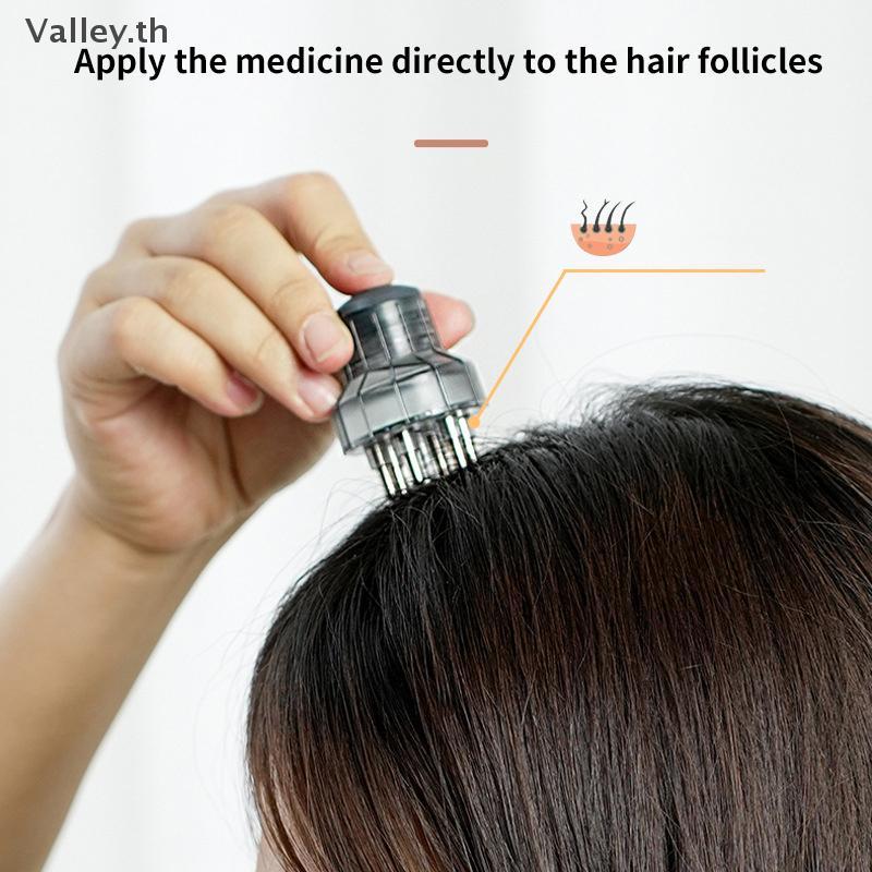 [Valley] 6ML Scalp Applicator Liquid Comb สําหรับการเจริญเติบโตของเส้นผมเซรั่มน้ํามันบํารุงมินิแบบพก