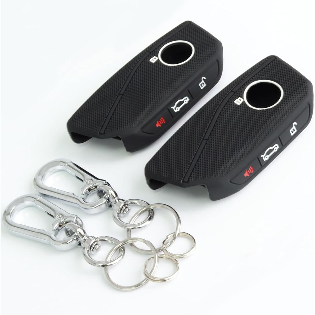 2 ชิ้น Key Fob Cover ใช้งานร่วมกับ BMW 2025 2026 X3 X5 X7 X1 iX X6 XM 2023-2026, Key Protector พร้อม