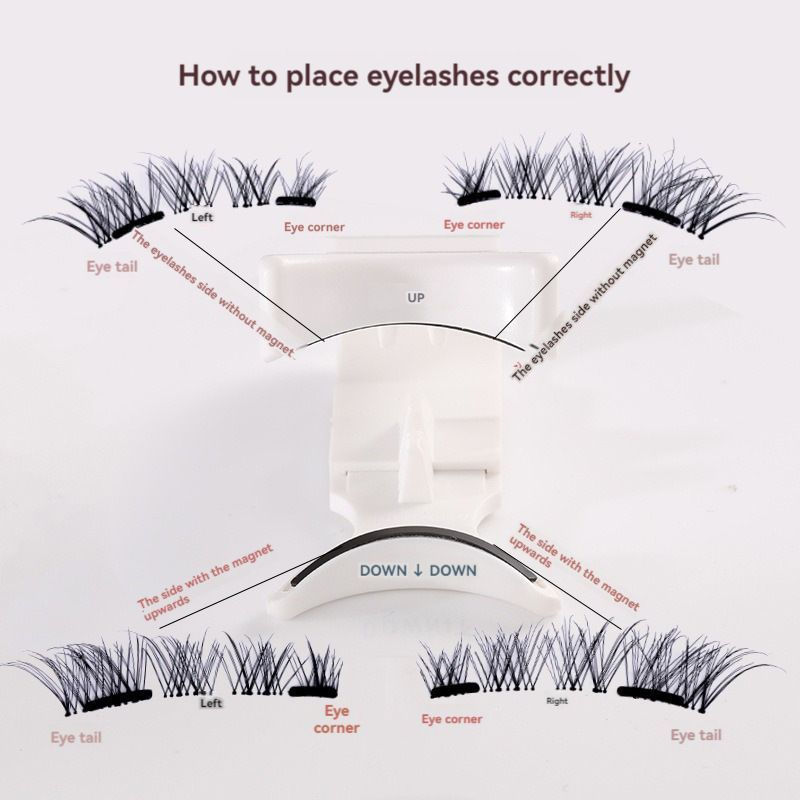 New Product#Magnetic False Eyelashes Two-Pair Set, Thick Magnetic False Eyelashes, Natural Magnetic 