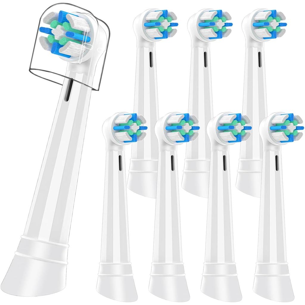 8 ชิ้นหัวเปลี่ยนเข้ากันได้กับ Oral B iO 3 4 5 6 7 8 9 10 Series แปรงสีฟันไฟฟ้า, หัวแปรงสีฟันเข้ากันไ