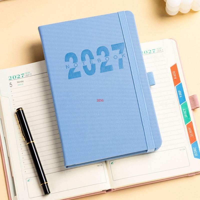 Seng 2027 Daily Planner Organizers Notebook Work Planner สําหรับการจัดการเวลาที่มีประสิทธิภาพพร้อมกร