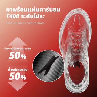 CAMEL CROWN รองเท้าวิ่งผู้ชาย Carbon 5K ออกแบบเพื่อกันลื่นและมีระบบระบายอากาศที่ยอดเยี่ยม