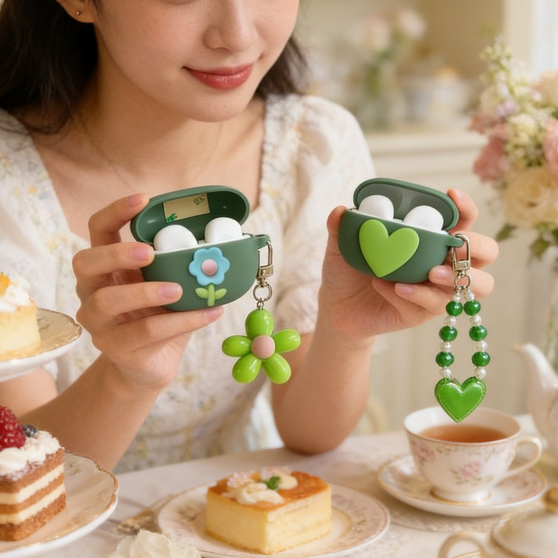 Love keychian สําหรับ Tozo T6 A3 T10 X1 NC9 กรณีซิลิโคนหูฟังสําหรับ TOZO Golden X1 ฝาครอบ