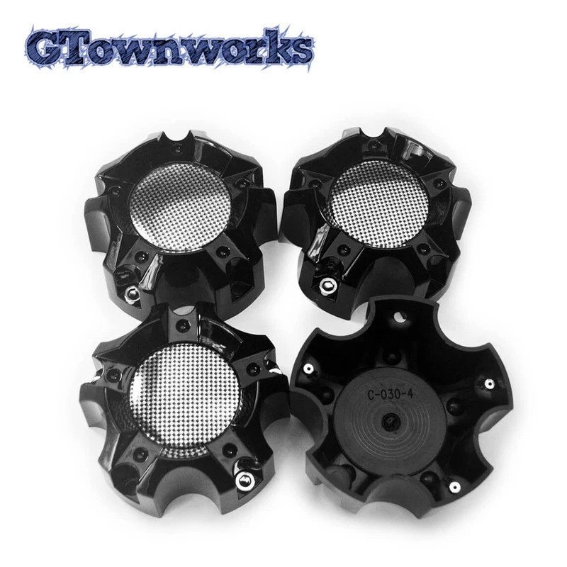 GTownworks 4 ชิ้น 112 มม. OD ฝาครอบดุมล้อสําหรับบนรถด้วย 5x114.61 หรือ 5x127 รูปแบบสลักเกลียวเท่านั้