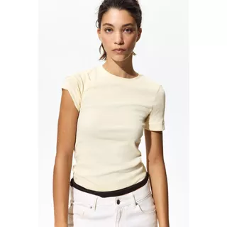 H&M(เอชแอนด์เอ็ม) เสื้อยืดผ้าฝ้าย ผู้หญิง 1329670_1
