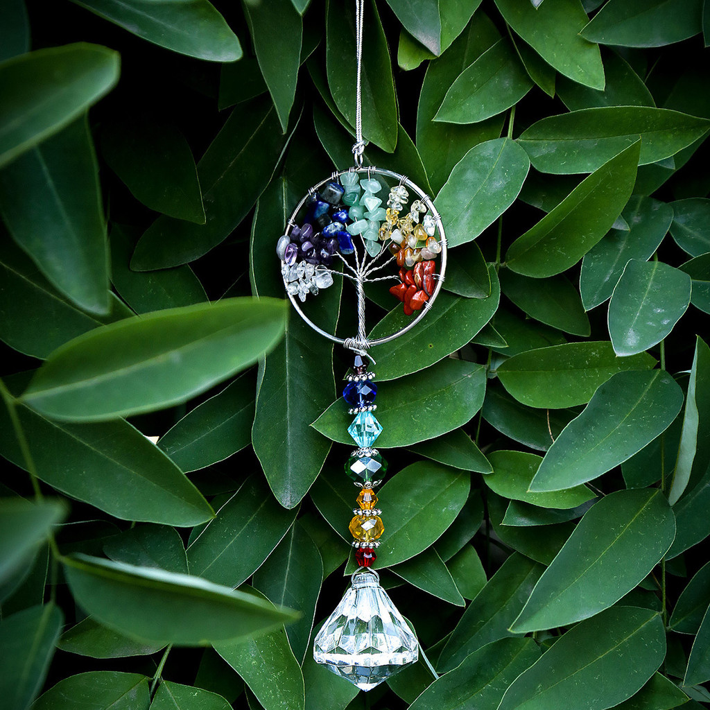 [สินค้าใหม่] ห้องนอนห้องนั่งเล่นตกแต่งต้นไม้แห่งชีวิต Dream Catcher Dream Catcher จี้กรวดทอ Dream Ca