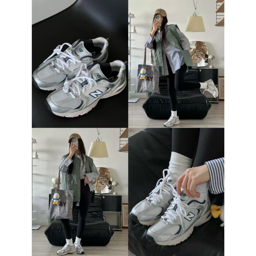 Sพร้อมส่งในไทย New Balance NB530 SG/AD/KA/SH คู่รองเท้าผ้าใบผู้หญิงที่เพิ่มความสูงรองเท้าพ่อรองเท้าว