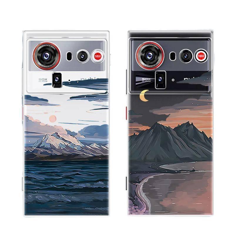 สําหรับเคสโทรศัพท์ Nubia Z80 Ultra Z70 Ultra โปร่งใสคลุมทั้งหมด anti-drop soft Case ง่ายฝาครอบป้องกั