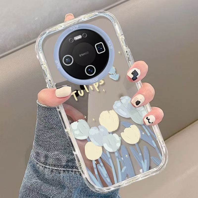 สําหรับ Huawei Mate 80 Pro max เคสโทรศัพท์การ์ตูนกระจกถุงลมนิรภัยกรณีป้องกันกรณี