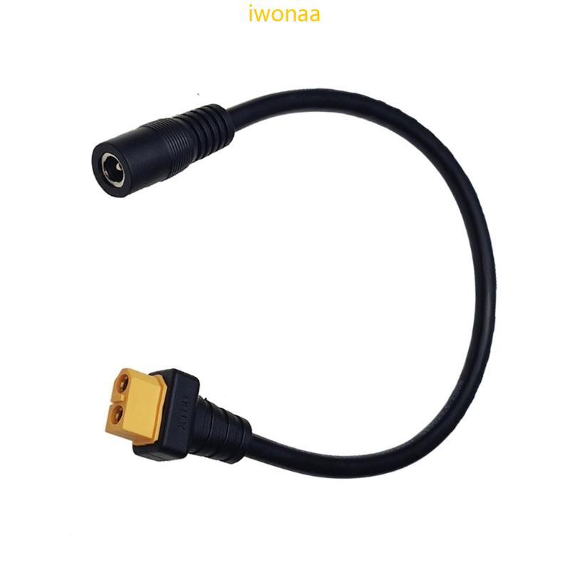 Iwo 12AWG DC5525 Female to XT60 Female Power Adapter Cable for Model Aircraft
