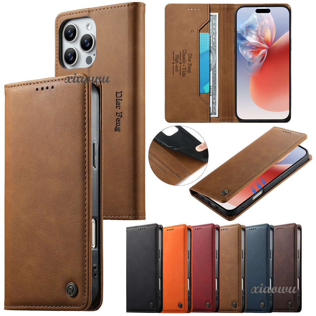 ปิดแม่เหล็กสําหรับRealme 14 Pro Plus 15 PRO 15T C85 PRO C83 15X 16 PRO + PLUSหนังPUกระเป๋าสตางค์RFID