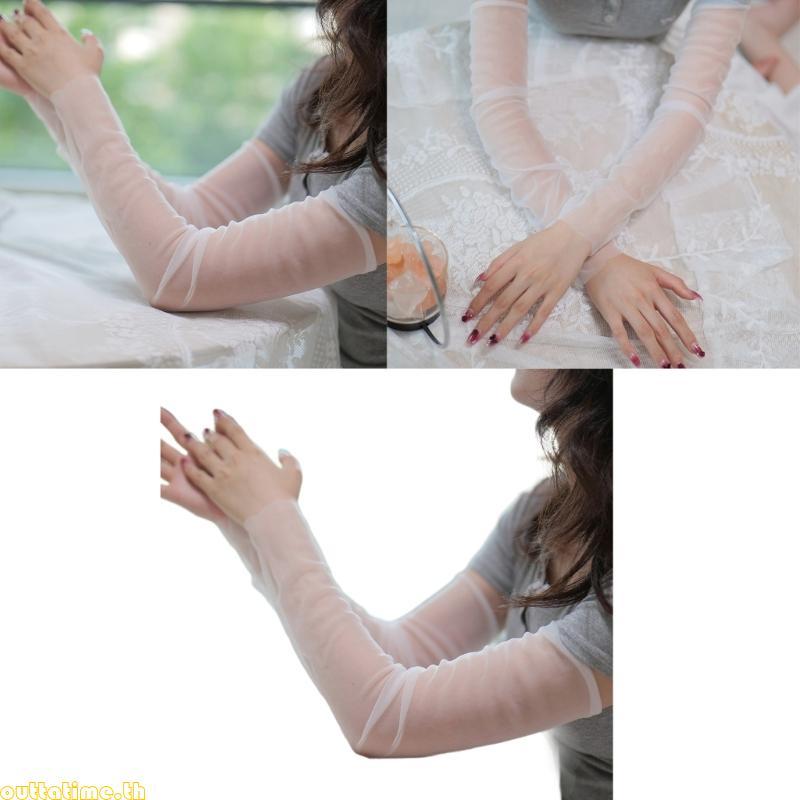 Breathable Sun Protective Sleeves Blocking Nylon Arm Covers Cooling Arm Sleeves