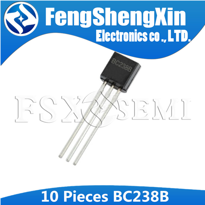10pcs BC238B TO92 BC238-B BC238 DIP TO-92 BC238C เครื่องขยายเสียงทรานซิสเตอร์ IC