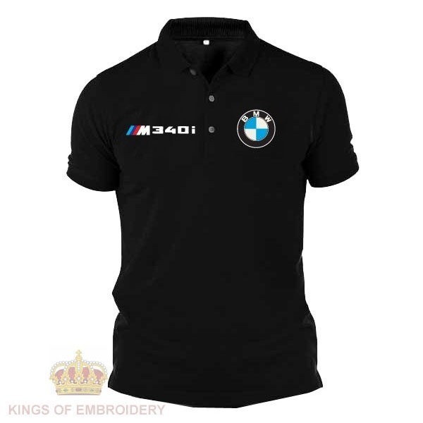 เสื้อยืด Polo T-Shirt ลายปักโลโก้ BMW M Sport 340i M340i เหมาะสำหรับทั้งผู้ชายและผู้หญิง
