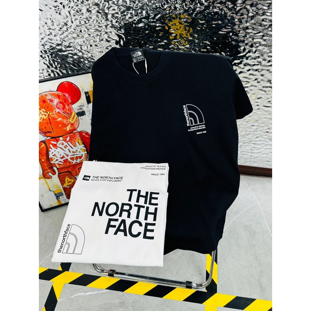 THE NORTH FACE/NORTH FACE-สไตล์ใหม่ 6XL2026 ต้นฤดูใบไม้ผลิสไตล์ใหม่เสื้อยืดแขนสั้นผู้ชายผู้หญิงคู่ขน