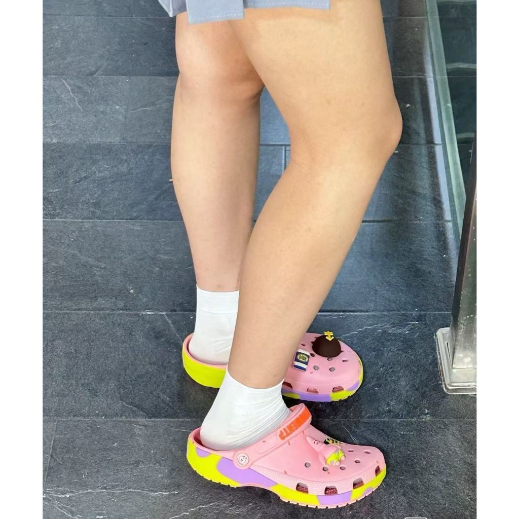 🍬Crocs คลาสสิก X Car 【"Lightning McQueen\\\"】สําหรับผู้ชายและผู้หญิงเดียวกันทนต่อการสึกหรอUnisex