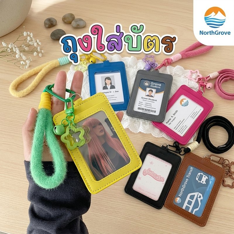 ปลอกบัตร สมุดสะสมบัตร พกพา ซองใส่บัตร วัสดุ PU มิตรกับสิ่งแวดล้อม ทนทาน เก็บบัตร รูปถ่าย ตั๋ว