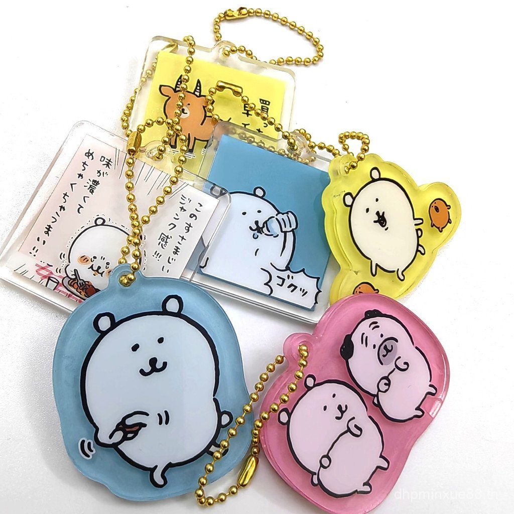 ของแท้จากญี่ปุ่นเดี่ยว chikawa chikawa chikawa จี้อะคริลิคลายการ์ตูนสองด้านกระเป๋าจี้