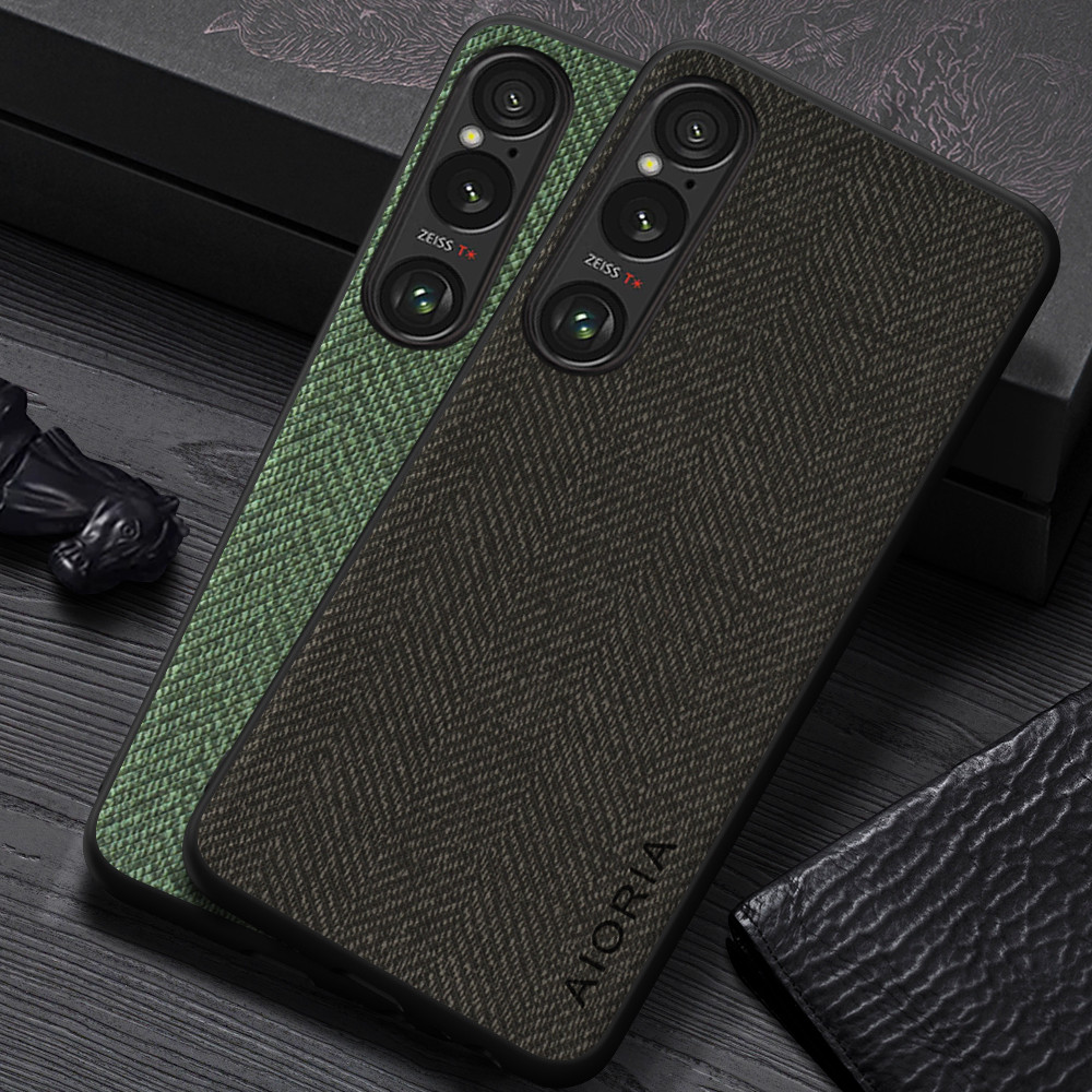 เหมาะสําหรับ Sony Xperia 1 III IV V VI VII Xperia 10 III IV V VI VII การออกแบบเคสโทรศัพท์, องค์ประกอบก้างปลาที่เรียบง่ายและทนทาน