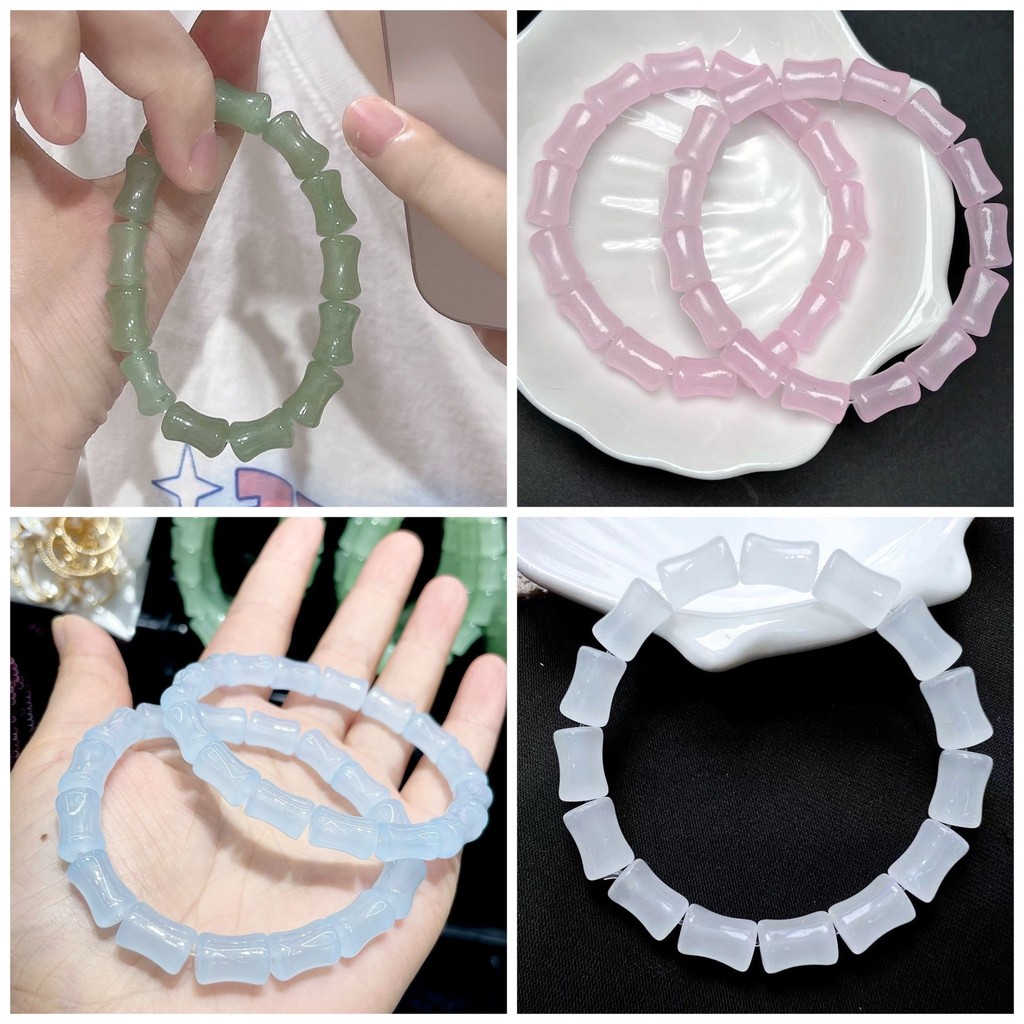 สร้อยข้อมือไม้ไผ่สำหรับฤดูร้อน สไตล์เรียบง่ายและสวมใส่สบาย