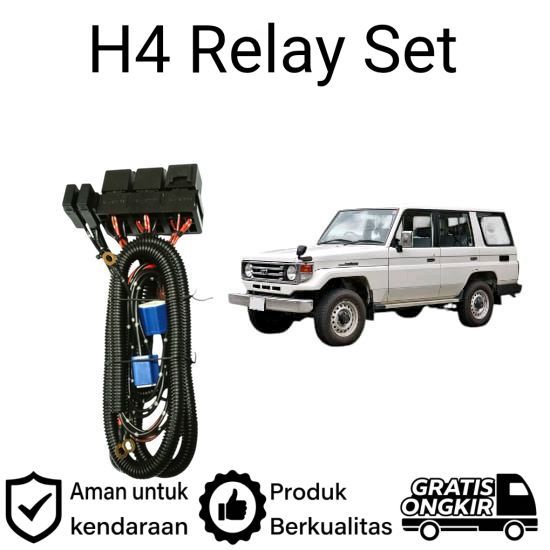 AM Relay Set H4 ไฟหน้า LED Toyota Land Cruiser BUNDERA Car