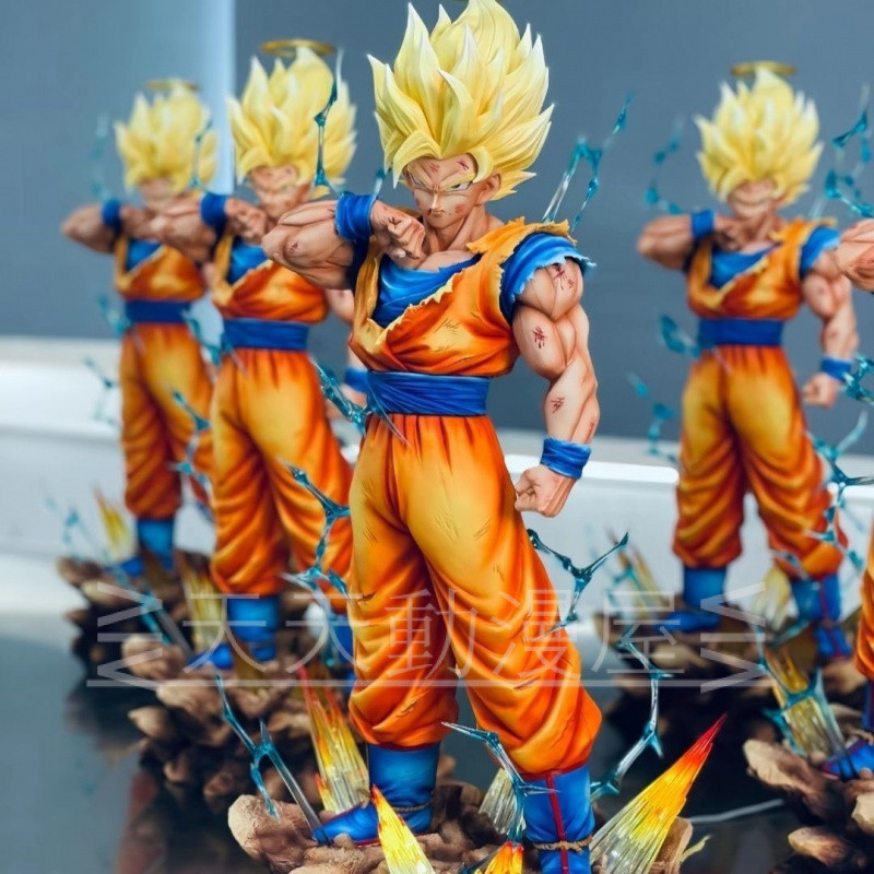 จัดส่งฟรี Dragon Ball รูปปั้น Brother JJ โรงงานไม่จํากัด Super Second Son Goku ยืนท่าทาง Battle Damage Deluxe Edition ตุ๊กตาตกแต่งกล่องของขวัญชนิดบรรจุกล่อง