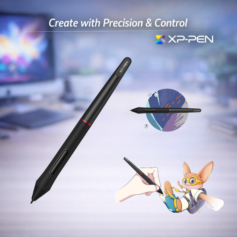 XPPen PA2 ปากกาสไตลัส แบบไม่ใช้พลังงาน สำหรับแท็บเล็ตวาดภาพ