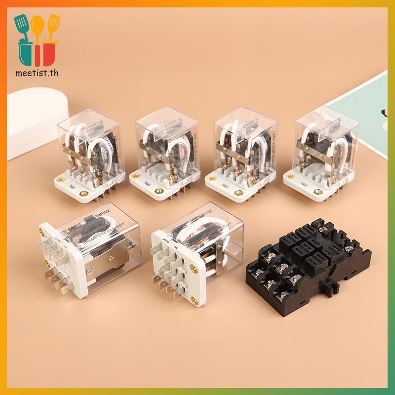 MEET รีเลย์ระดับกลาง JQX-38F 3Z 40A รีเลย์ไฟฟ้ารีเลย์แม่เหล็กไฟฟ้า DC12V DC24V AC220V TH