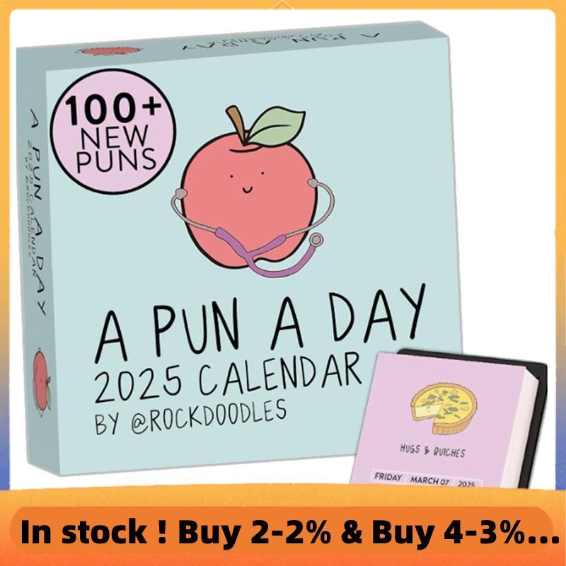 2025 Punny Daily Desk Calendar 2025 Page A Day Dad Joke Calendar