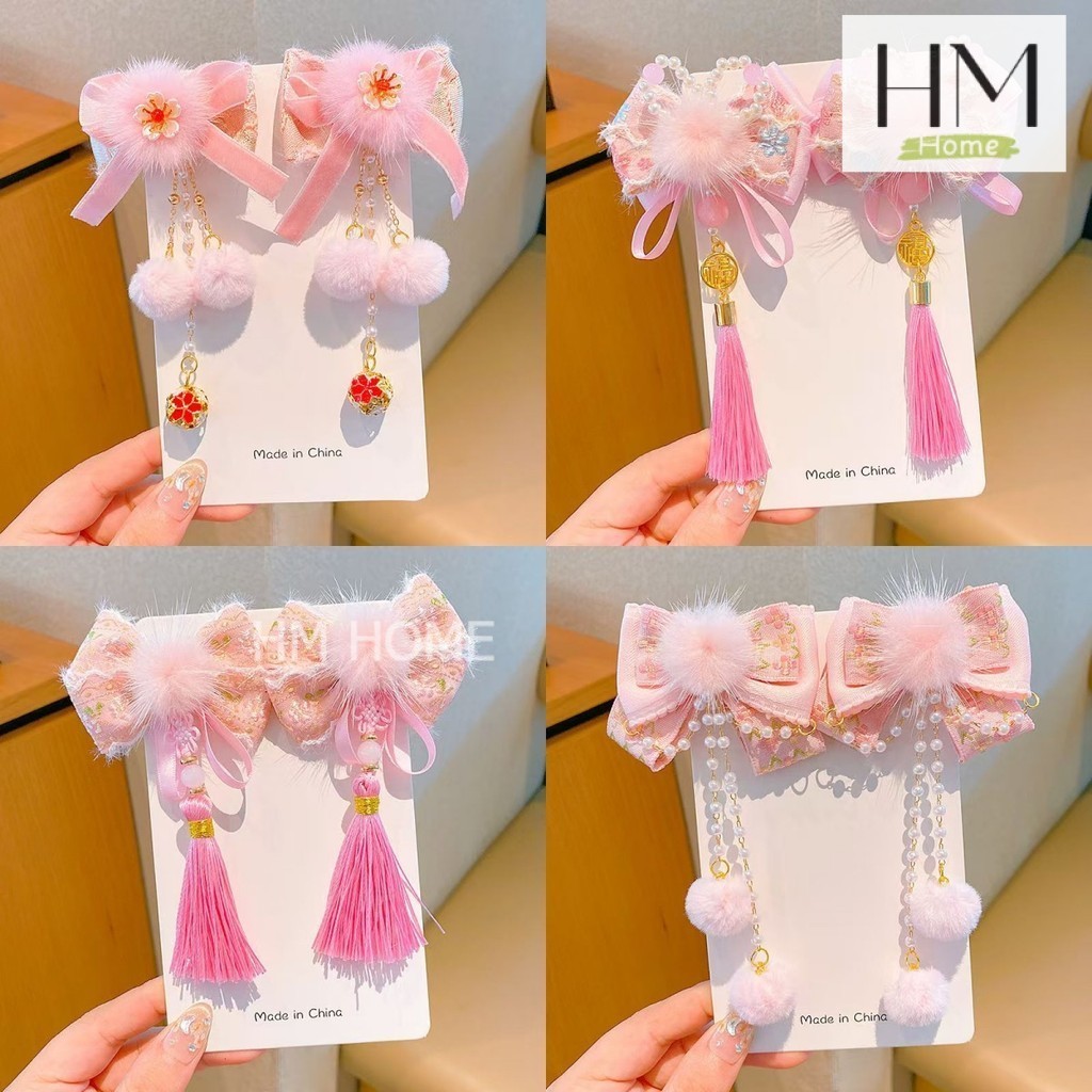 ใหม่ กิ๊บติดผม กิ๊บตรุษจีน เครื่องประดับผมจีนย้อนยุค ใช้ได้ทั้งเด็กและผู้ใหญ่