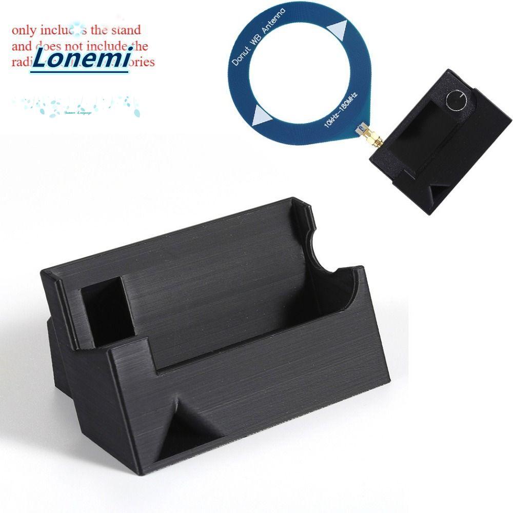 LONEMI วิทยุขนาดเล็กขาตั้งเฉพาะ,น้ําหนักเบาพิมพ์กระเป๋าวิทยุวงเล็บ,ทนทานในตัว Amplification สนับสนุน