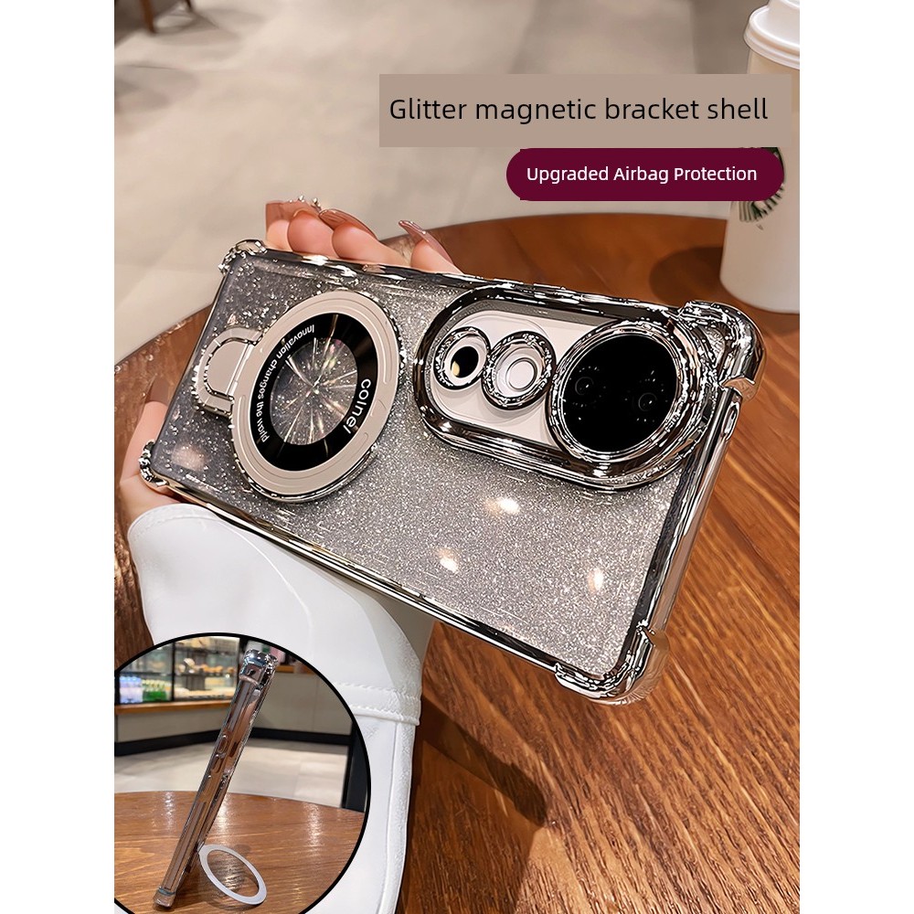 เคส vivo y200 5g เคส y200 5g Glitter ถุงลมนิรภัยกันกระแทกรวมทุกอย่างซิลิโคนอ่อนนุ่มหรูหรา Ma