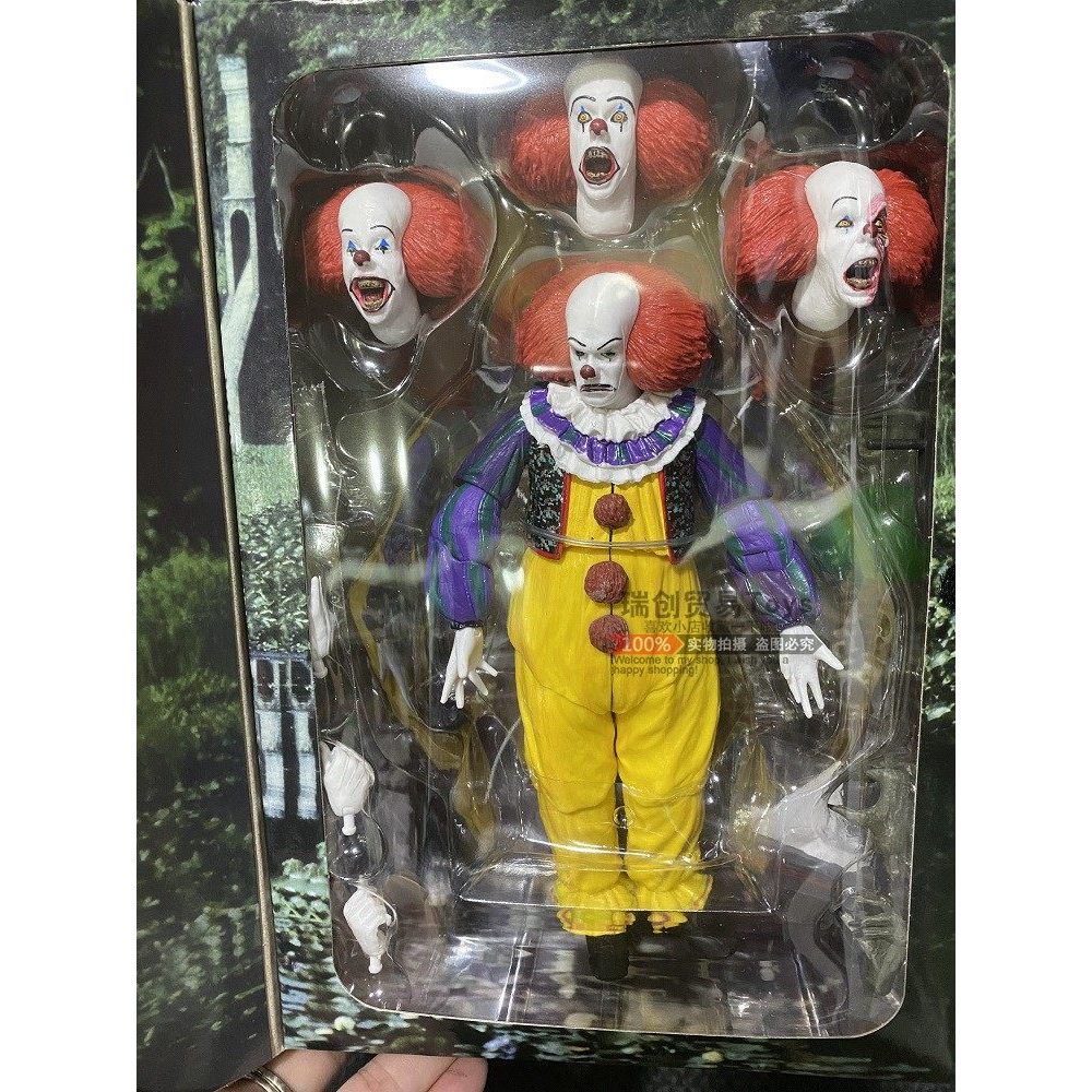 พร้อมสต็อก NECA Clown Return IT 1990 รุ่นเก่า 23 ซม. Joint Action Figure รูปรูป