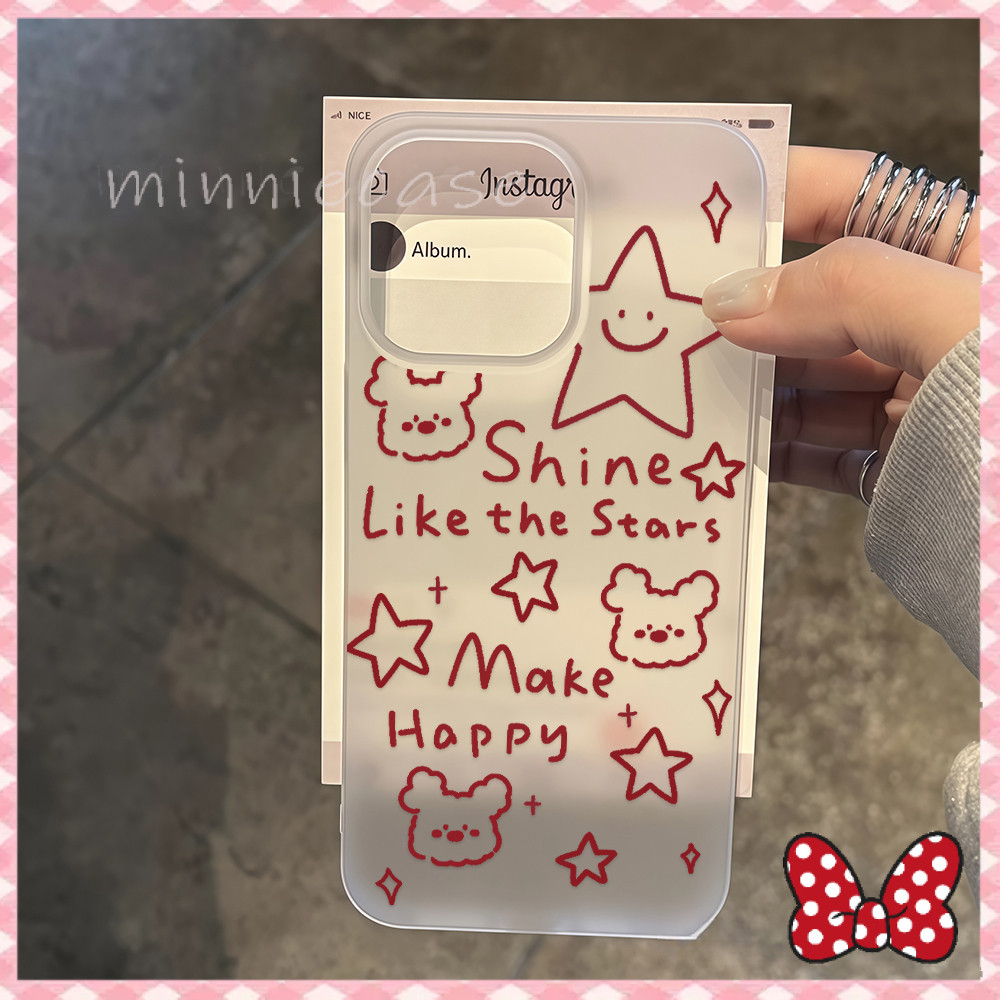 Shine star น่ารัก การ์ตูน cute เคสสำหรับไอโฟน17promax 16 11 case for iPhone13pro 15plus 14 13 12mini XR/XSMax 78 SE2020 ราคา ถูกที่สุด ดีลบีเคเค แกลเลอรีภาพที่ 3