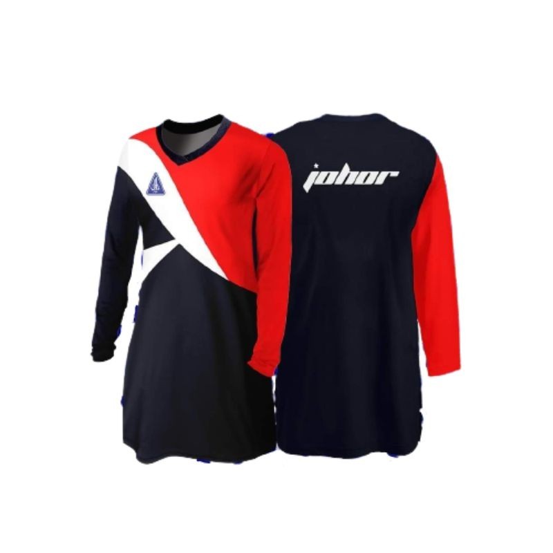 MUSLIMAH TSHIRT KRMJ JOHOR STUDENT / JOHOR TEACHER / JOHOR MUCH / 1 นักเรียน 1 กีฬา / JOHOR CHARACTE