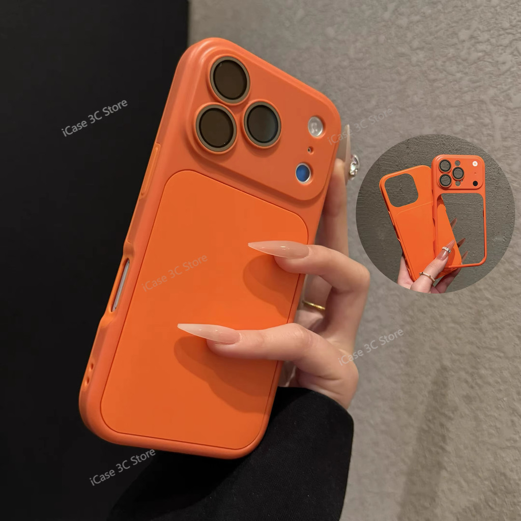 เปลี่ยนเป็น 17 Pro Max ได้ทันที เคส 2-in-1 สำหรับ iPhone 17 Air 16 15 14 13 12 Pro Max 11 พร้อมฝาครอบเลนส์แบบด้าน