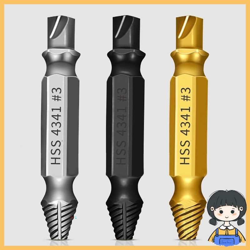 6Pcs Damaged Screw Extractor Kit and Stripped Screw Extractor Easily Quickly