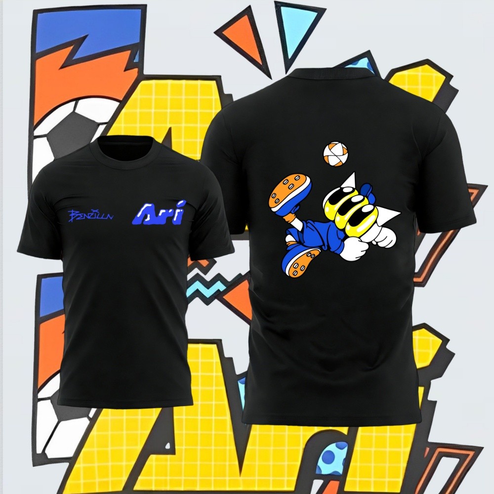 Benzilla x Ari เสื้อยืด Football Art Design Running Style Ari 100CM-5XL 02