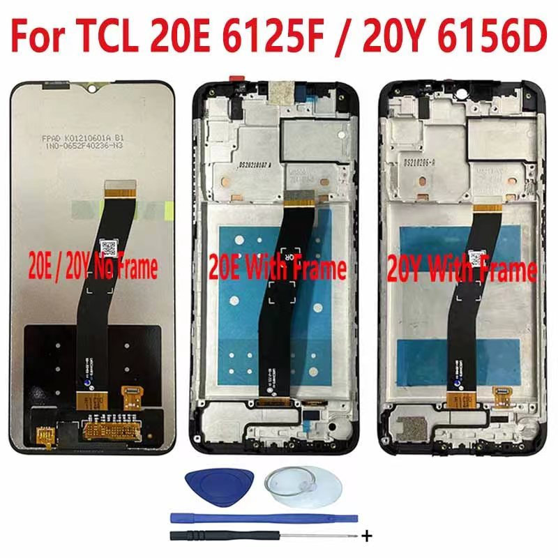 สําหรับ TCL 20Y 6156 6156H 6156A 6156D จอแสดงผล LCD Touch Screen Digitizer Assembly สําหรับ TCL 20E 