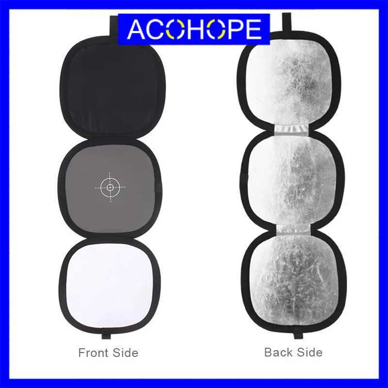CAHAYA Afope Photography Light Reflector Focusing Plate Grey Card TriFold - FT-31