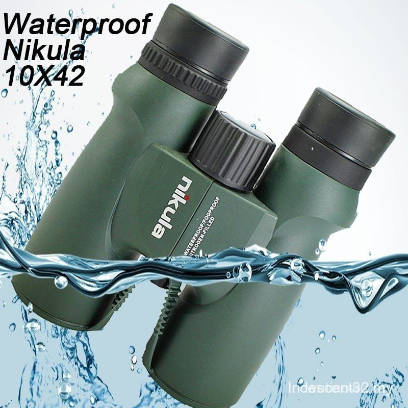 กล้องส่องทางไกล Nikula 10X42 กันน้ํา LLL night vision กล้องโทรทรรศน์กล้องไนโตรเจนเติม Central ซูมแบบ