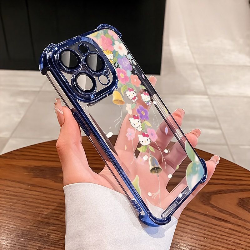 ชัดเจน เคส สำหรับ OPPO Reno 16F 16 15 15F 14F 13F 12F 11F 14 12 13 11 F 10 8T Pro 7 หรูหราพรีเมี่ยมน่ารักโบว์แมวดอกไม้โปร่งใสชุบกันกระแทกกรณีโทรศัพท์อ่อน